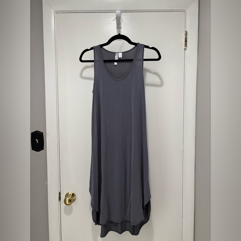 Alia Charcoal Gray Maxi Dress Small